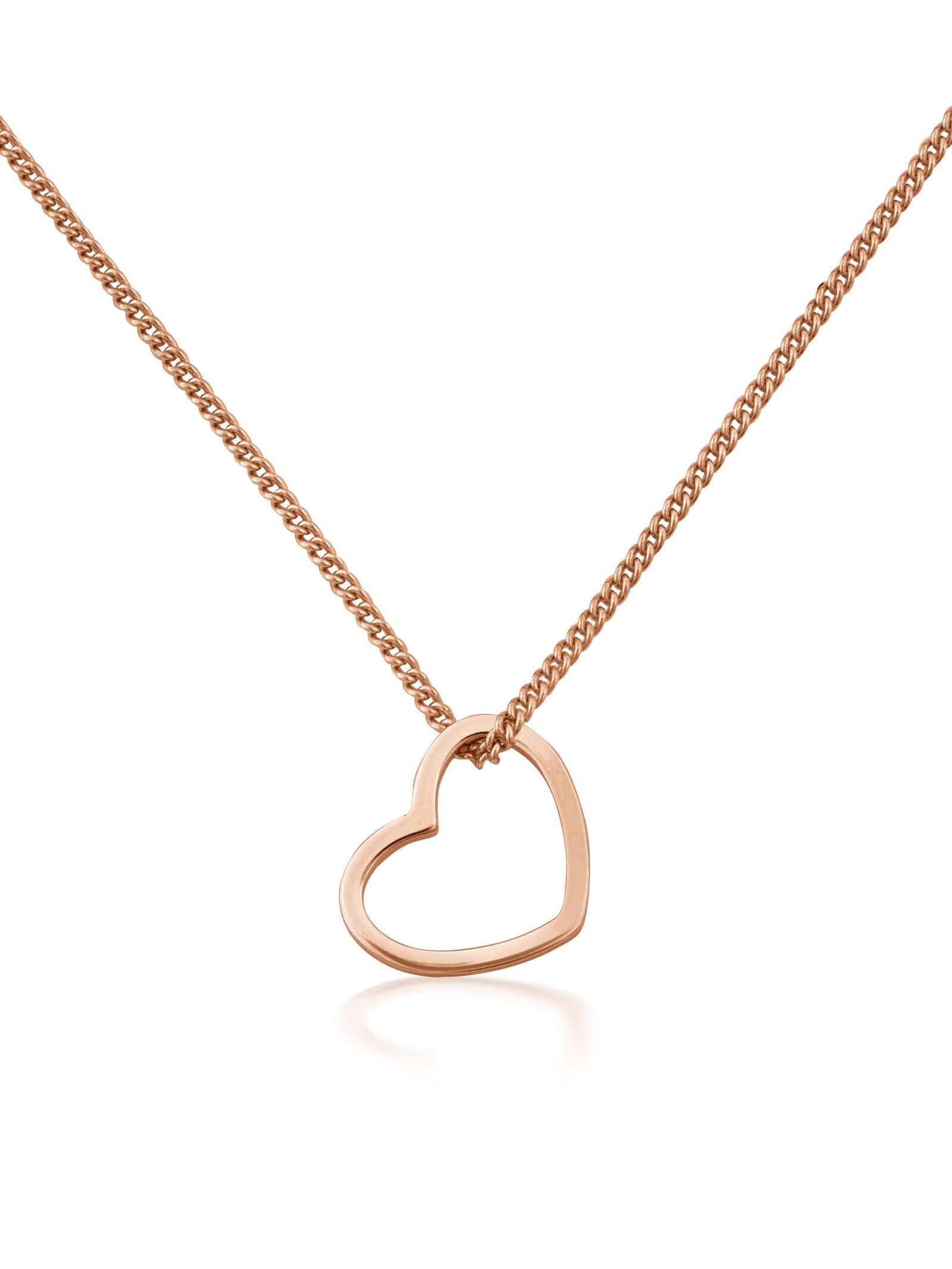 Kettenanhänger HEART Roségold Vergoldet