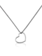 Kettenanhänger HEART Silber Rhodiniert