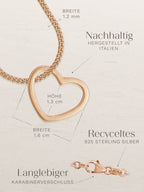 Kettenanhänger HEART Roségold Vergoldet