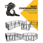 NNEDSZ 8 Panel Pet Dog Playpen Puppy Exercise Cage Enclosure Fence Play Pen 80x60cm