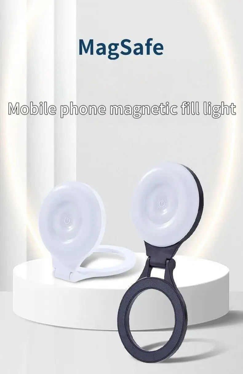 New magsafe mobile phone magnetic fill light selfie beauty light mobile phone fill light portable mini easy to install and use