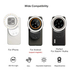 Fotorgear Magsafe Magnetic ring fill light 300 lumens 500mah Mini Portable All-roung Filling Light For Mobile Phone Photography